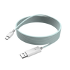 GameSir 3M USB Cable, nylon-braided, USB-A to USB-C, light cyan.